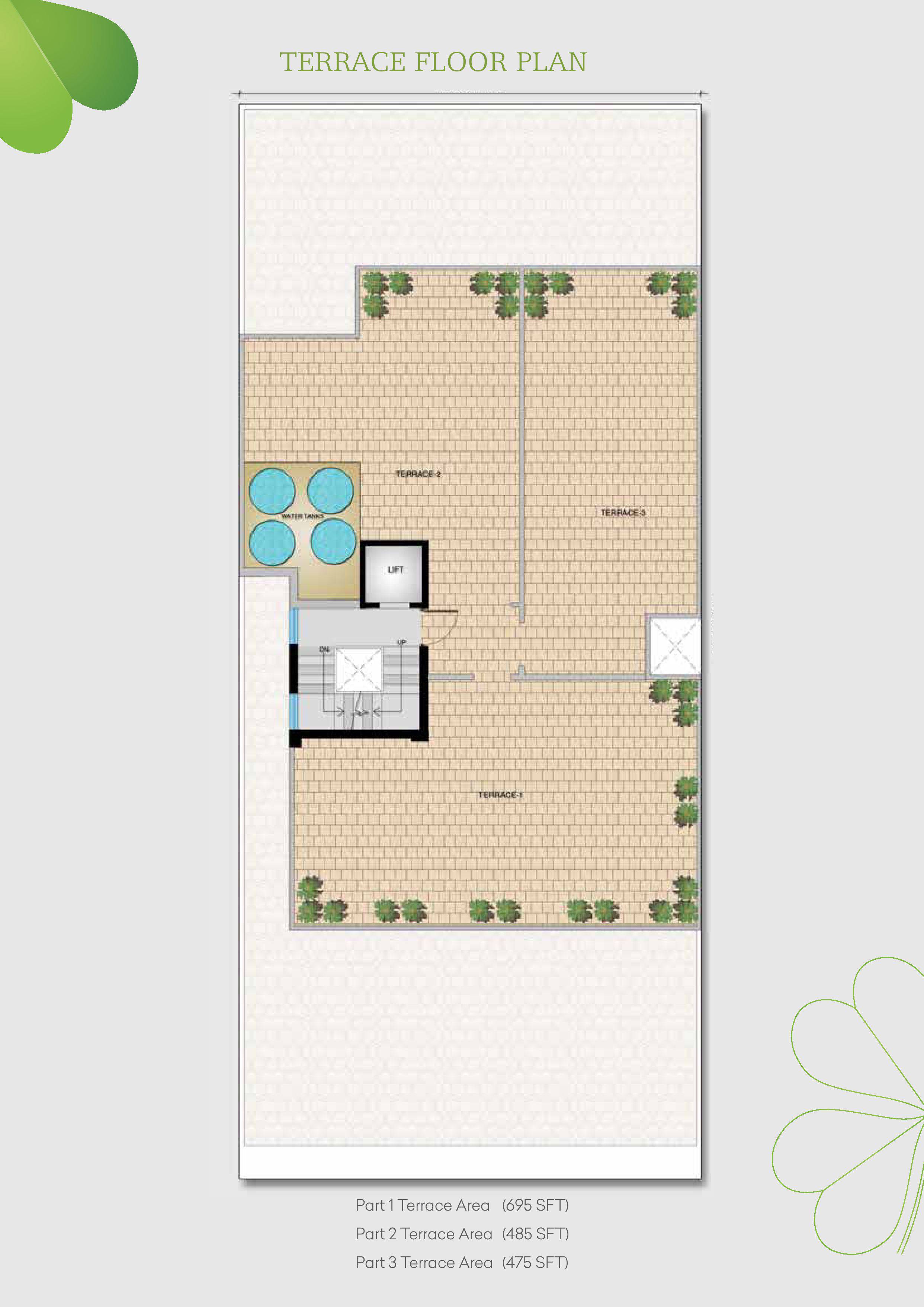 Clover Floors terrace floor plan